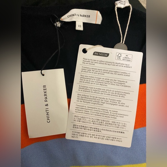 Chinti & Parker Striped Cotton-jersey midi dress - Picture 4 of 5